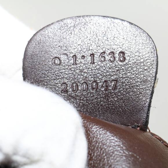 GUCCI Bamboo Hand Bag Leather 2way Dark Brown 01 1638 200047 Auth 49450 - Picture 12 of 16